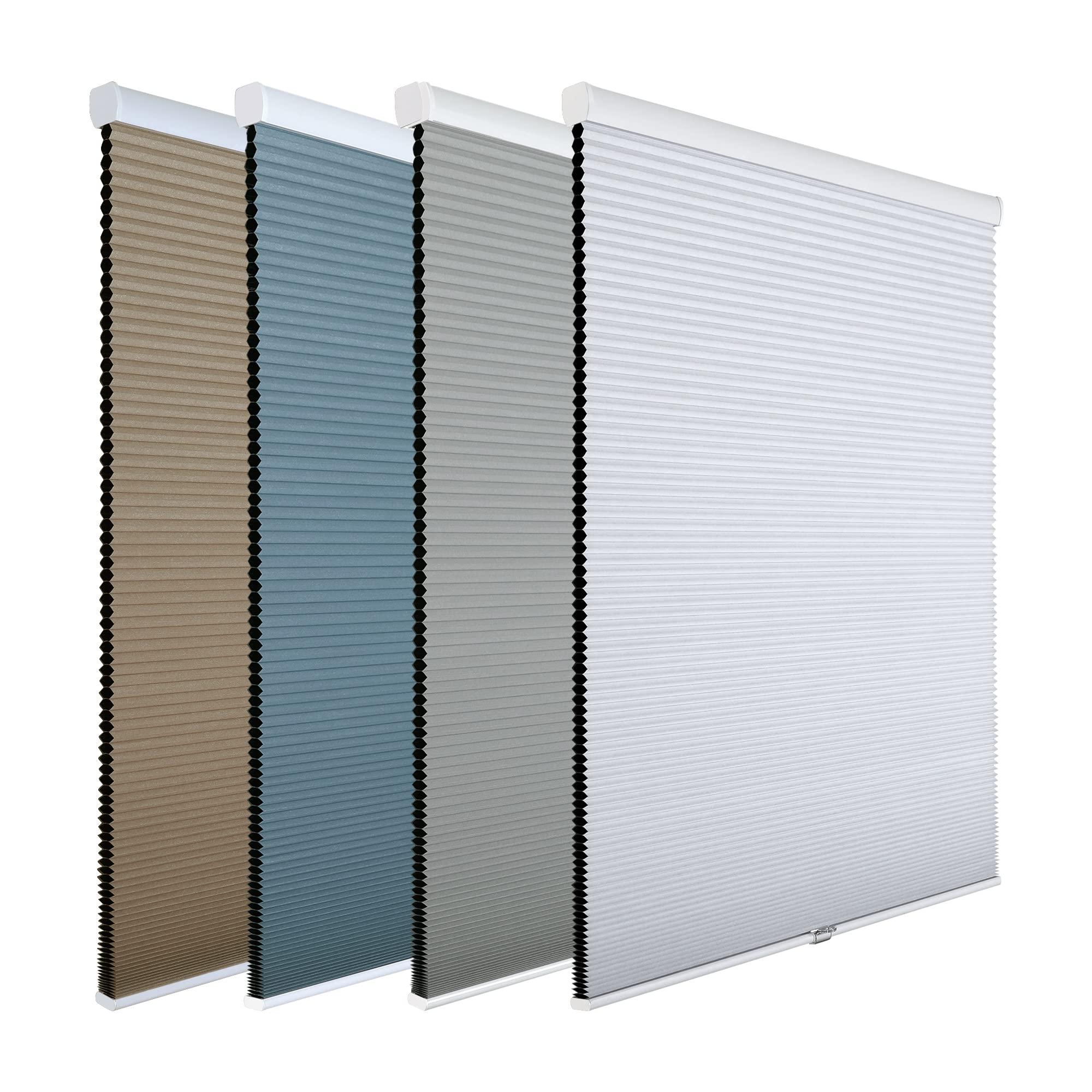homebox Homebox Cordless 100% Blackout Cellular Shades for Home,Shades for Indoor Windows, Honeycomb Blinds 41" W x 72" H White