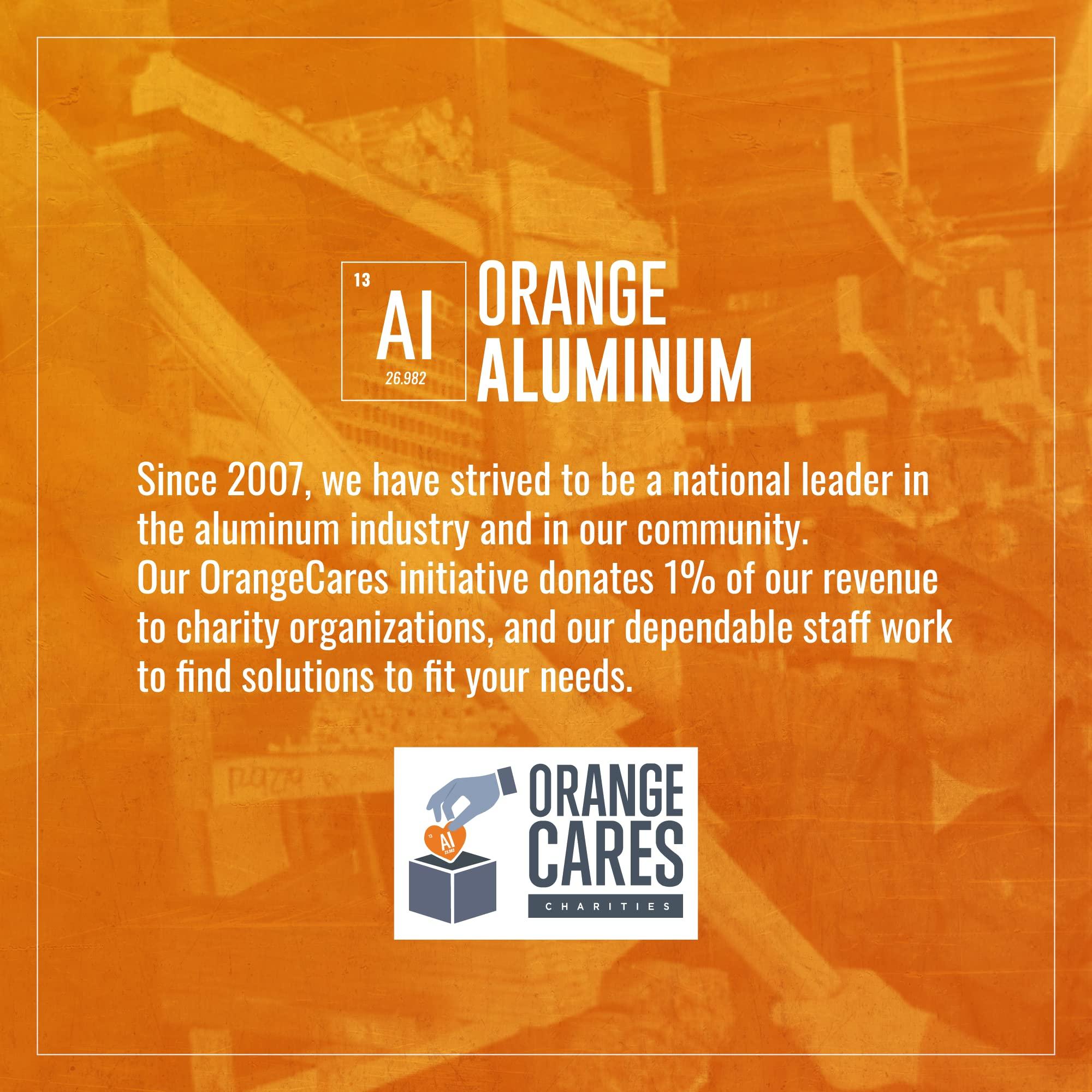 Orange Aluminum 24\" Pair Z-Clip 375 Panel Clips Mill Finish .250\" x .375\" x .219\" Heavy-Duty French Cleat for Hanging, Speaker Mounts, and Wall Hardware by Orange Aluminum - Made in USA