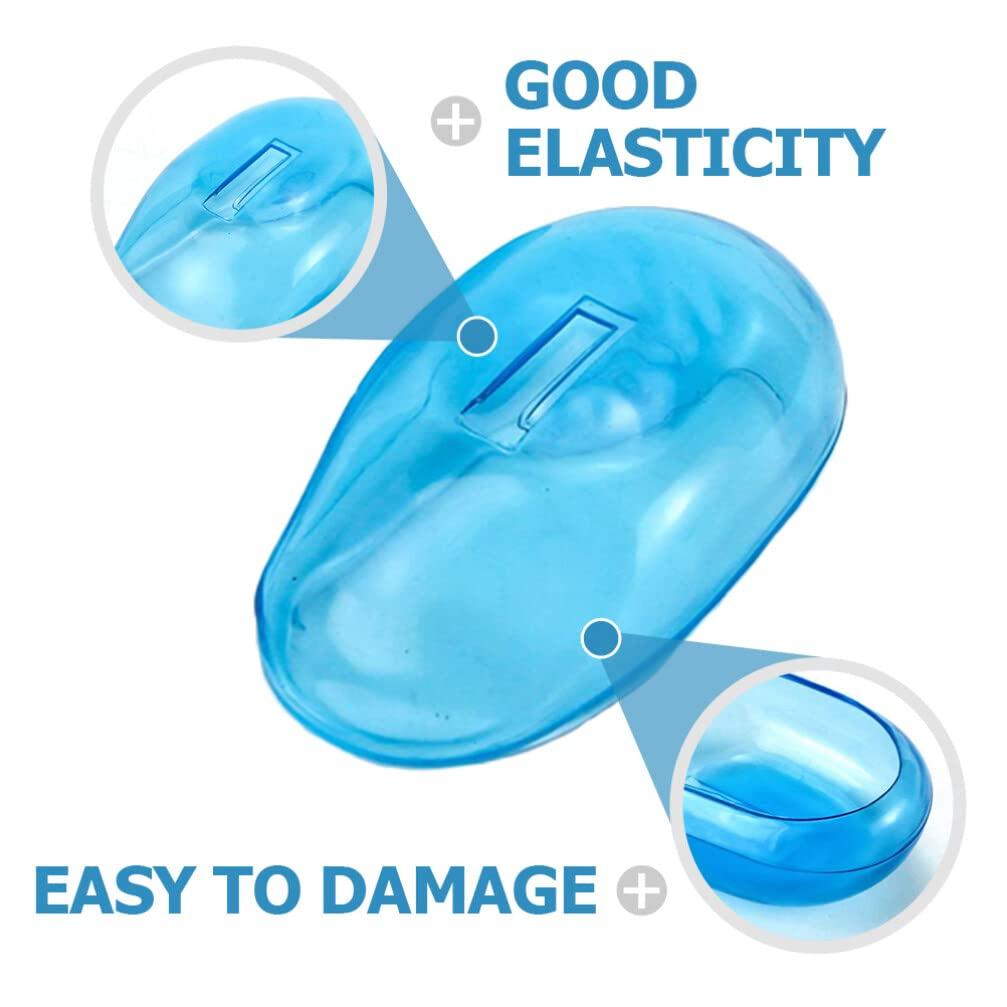 Mobestech Mobestech Universal Ear Covers for Hair Dye Silicone Hair Coloring Ear Protectors Washable Reusable