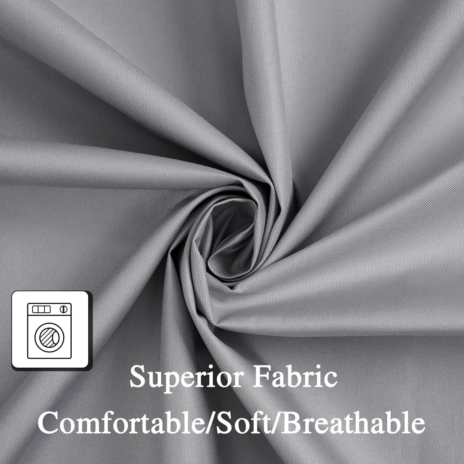 Hvqic Hvqic Grey Canopy Bed Curtains - 4 Corner Post Bed Curtains King Bed Curtains Lightproof Drapes Bed Canopy for Adults & Girls Bedroom Decoration(King,Grey)