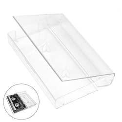 Malelo and Company Audio Cassette case Clear/Clear Square Edge 200 Pack