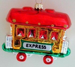 Arreola Design Arreola Design - Train Set - Polish Blown Glass Ornament - Set of Three