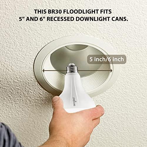 Sengled Sengled Zigbee Smart Bulb, Works with SmartThings and Echo with Built-in Hub, Voice Control with Alexa and Google Home, Hub Required, BR30 Dimmable Flood Light Bulb, Soft White 2700K, 6 Pack