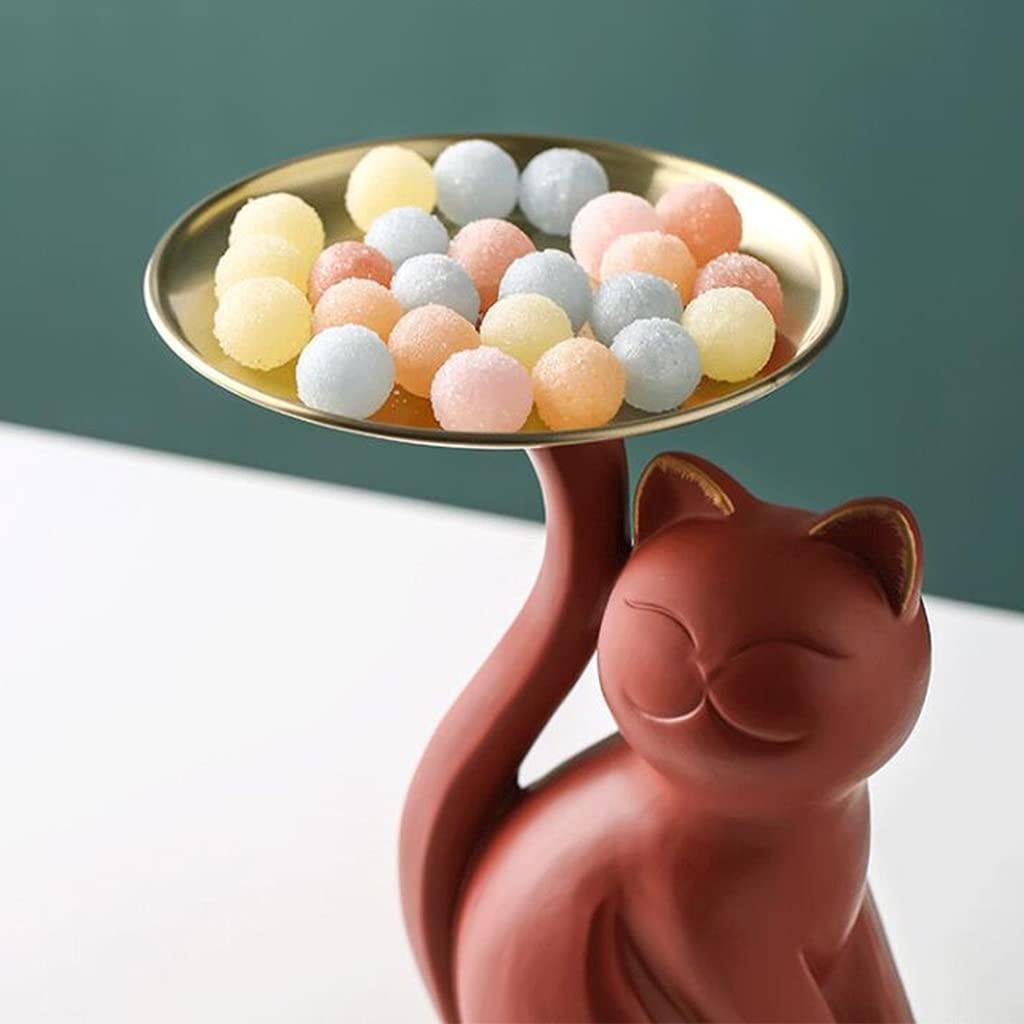 NABEIM Key Tray Holder for Entryway, Decorative Serving Trays for Coffee Table, Large Resin Tray for Home Decor Table Centerpiece for Party Decor Kitchen Storage Trinket Dish (Color : Gold)