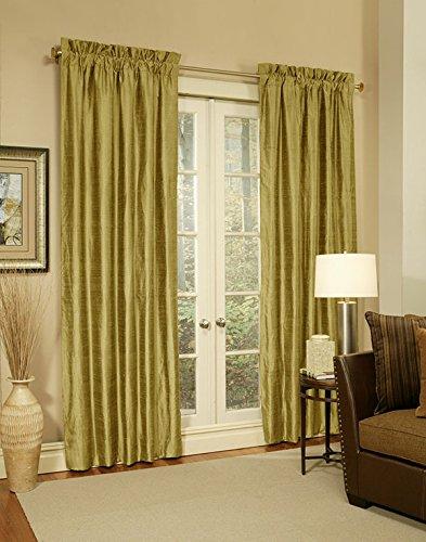 Fashion Fabrics Fashion Fabrics Silk (Hand Made) Curtains (Tan) (Per Panel)