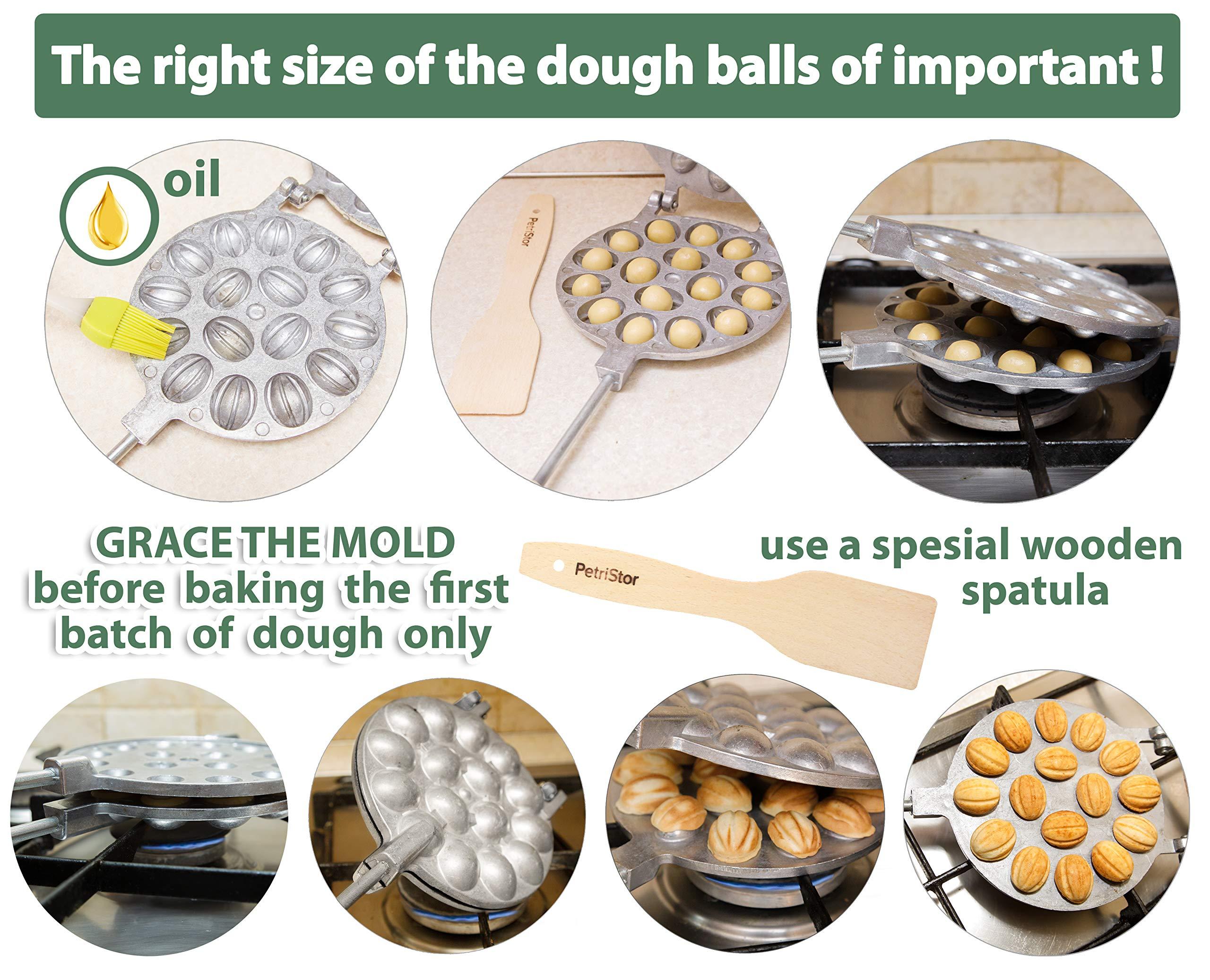 PetriStor Walnut Cookie Mold Maker 16 - Walnut Cookie Maker - Oreshki Mold Maker - - Oreshki Maker - Oreshki Cookie mold - Walnut Cookie Form - Oreshnitsa Maker - Walnut Cookie Molds - Walnut Maker