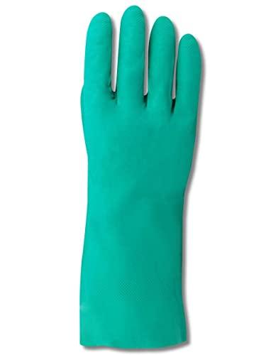 MAGID MAGID EW2-11 Comfort Flex EW2 Embossed Finish Nitrile Gloves, Large, Green , 11 (Pack of 12)