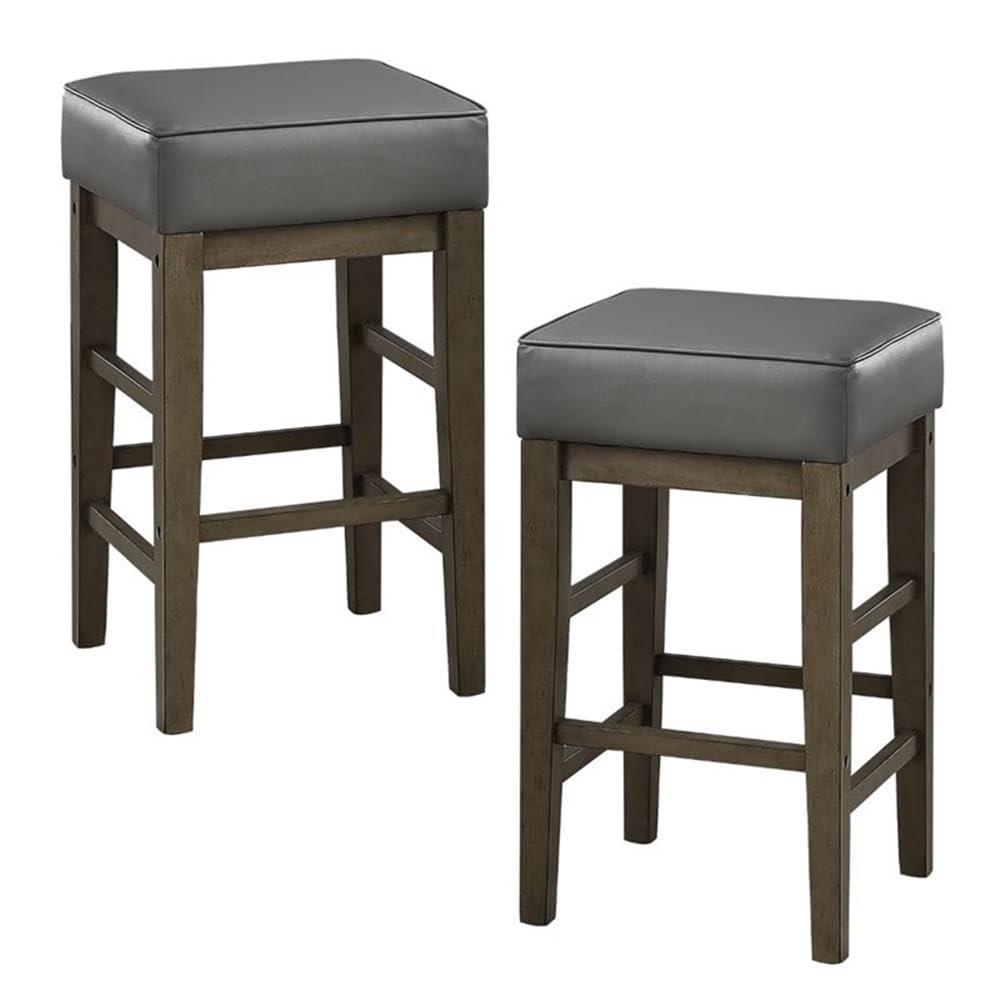 Lexicon Lexicon Wrigley Counter Height Stool (Set of 2), 26\" SH, Gray