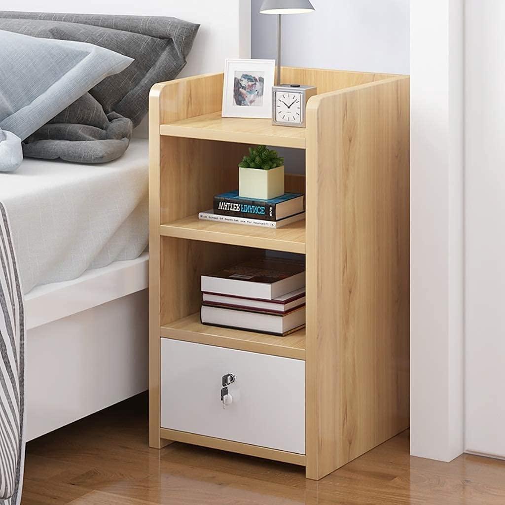 GRCQLWT GRCQLWT Bedside Table Bedside Table, Storage Box,1 Drawer Designs,More Storage Space,Easy to Install,Length 22.5cmWidth 32cmHeight 55cm