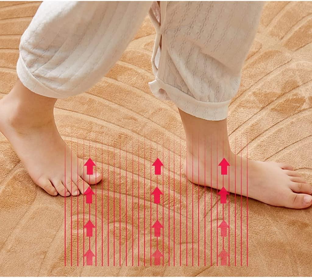 VNABO VNABO Under Desk Heated Area Rug Energy Saving Heated Floor Mat Carbon Crystal Electric Heated Floor Home Floor Heating Pad