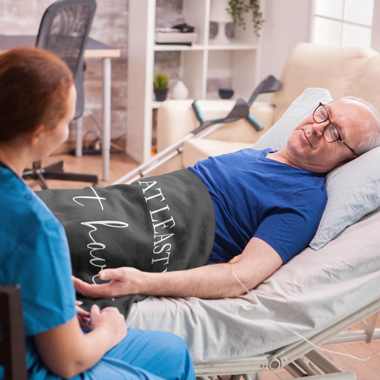 Peliny Chrid Peliny Chrid Get Well Gifts for Women After Surgery Blanket Grey 60\"X50\", Get Well Soon/Feel Better Gifts for Women, Post Surgery Recovery Gifts for Women, at Least You Dont Have to Wear A Cone Throw