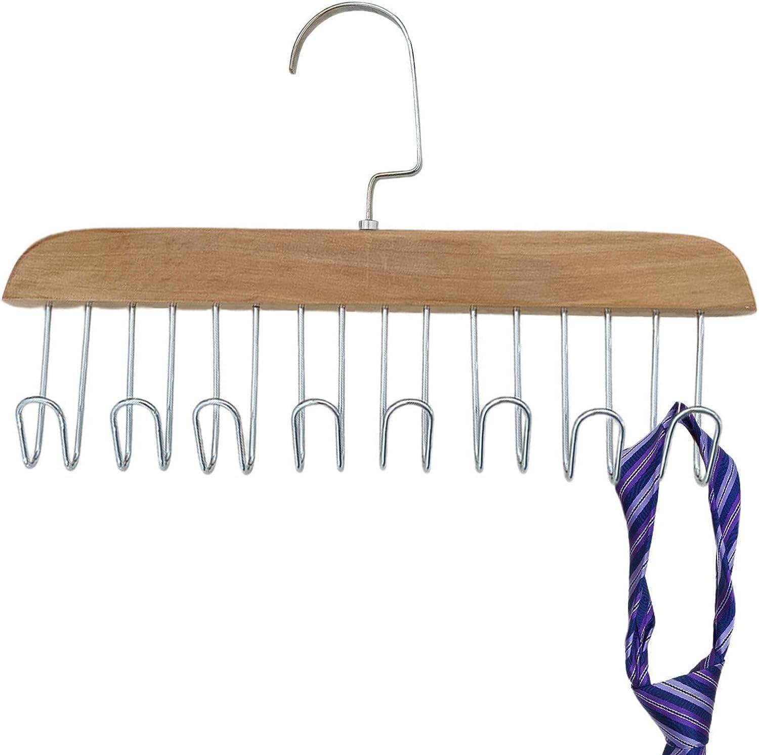 LCPKUTTR Tank Tops Hangers - Clothes Hangers, Bra Hanger Space Saving Closet Organizer - 360 Rotating, Sturdy And Durable Scarf Organizer And Storage For Tops, Camisoles, Bras, Scarfs Or Belts v-104027 ( Colo