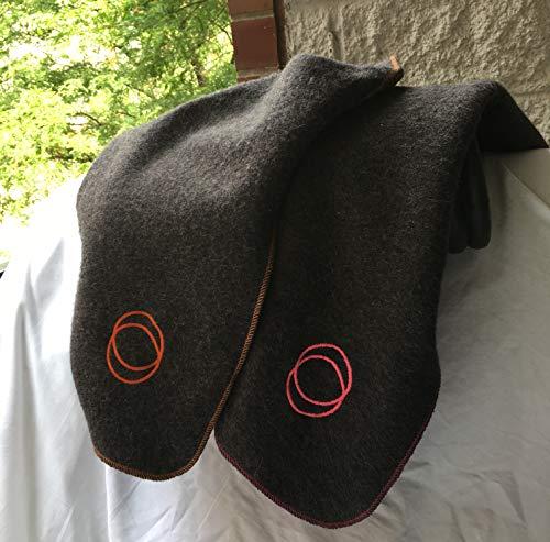 Orion Blanket Co. Orion Outpost Trading Co. Vestige Military Wool Blanket, 4.5 lbs, 66" x 84" (Gray/Lt. Blue)