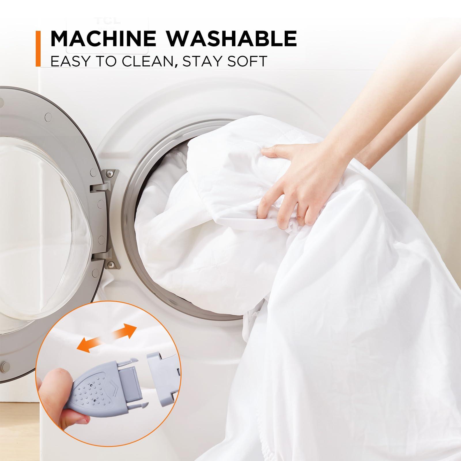 Westinghouse Westinghouse Heated Mattress Pad Queen, Comfortable Electric Mattress Pad with 10 Heating Settings & 1-12 Hours Auto Shut Off, Fit Up to 17\" Deep Pocket, Queen Size 60\"x80\"