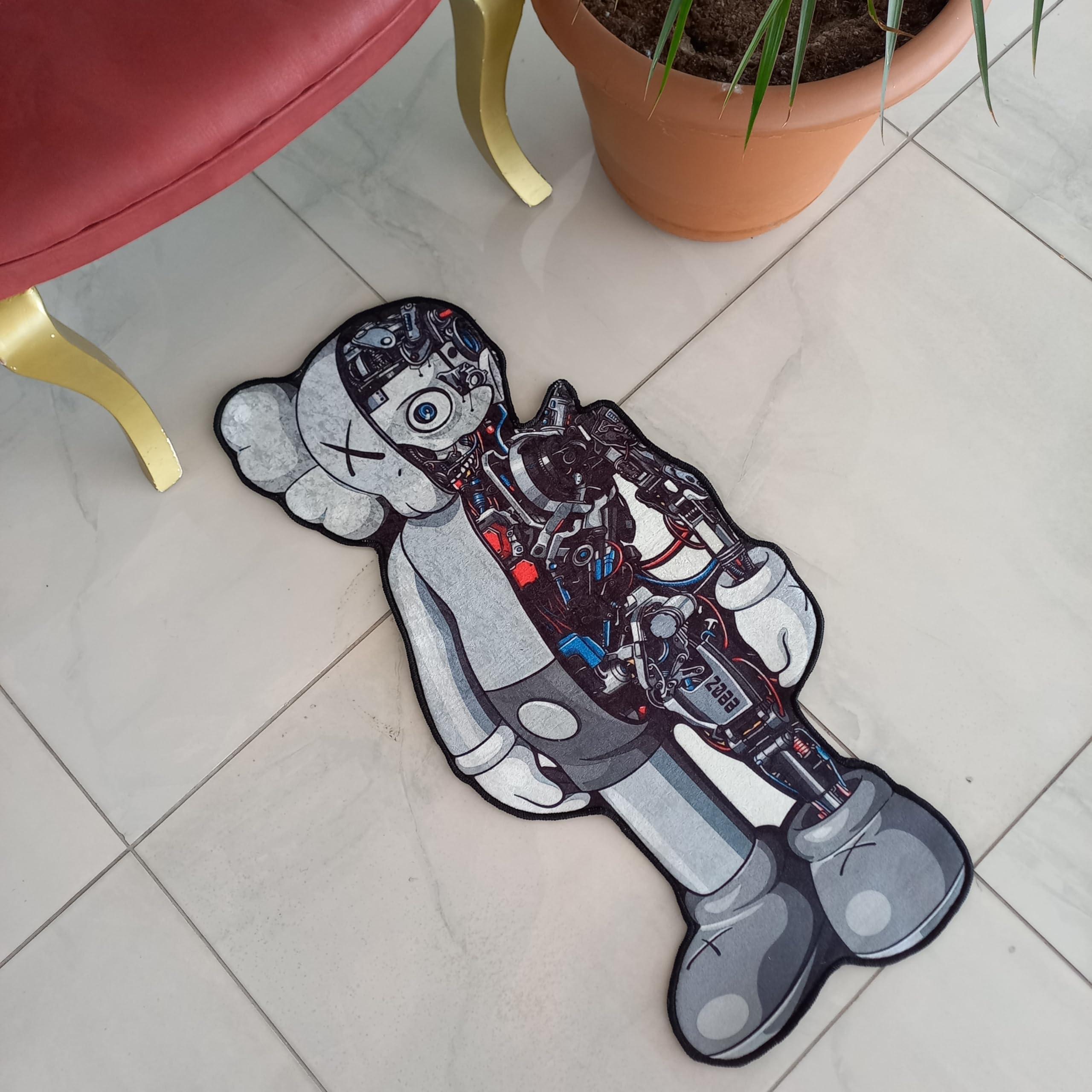 Rugendary Rugendary Ka-ws Rug Popular Hypebeast Room Decor Unique Design Sneakerhead Carpet Nonslip Backing Street Art Mat Machine Washable Cool Rug (Hypebeast-9, 2.5x5.2 ft. (Flat))