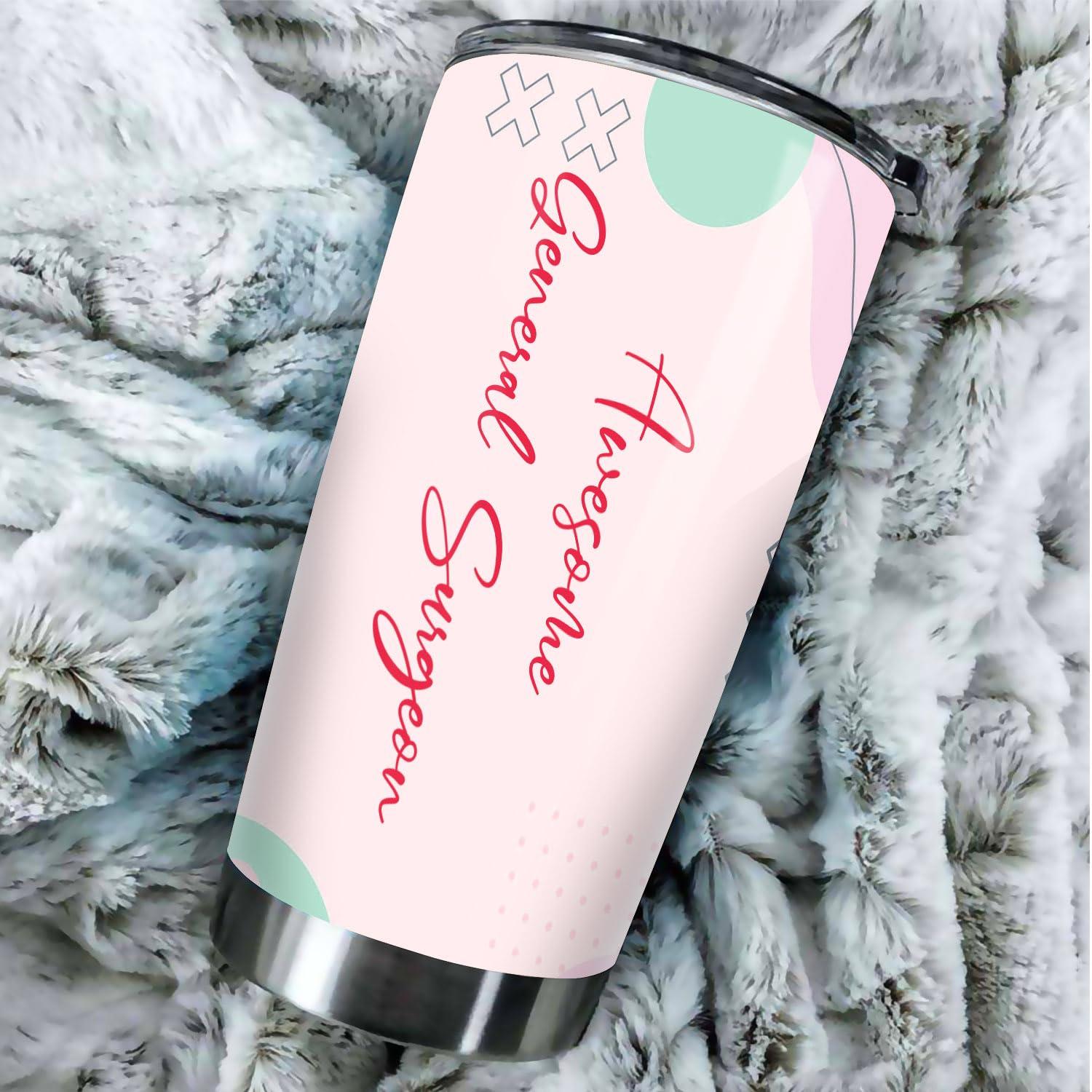 MEDROC MEDROC Awesome General Surgeon Tumbler Stainless Steel 20oz, Funny General Surgeon Gifts Bulk For Birthday Christmas, General Surgeon Gifts For Men Women Office Coworker Driking Coffee Cup Humor