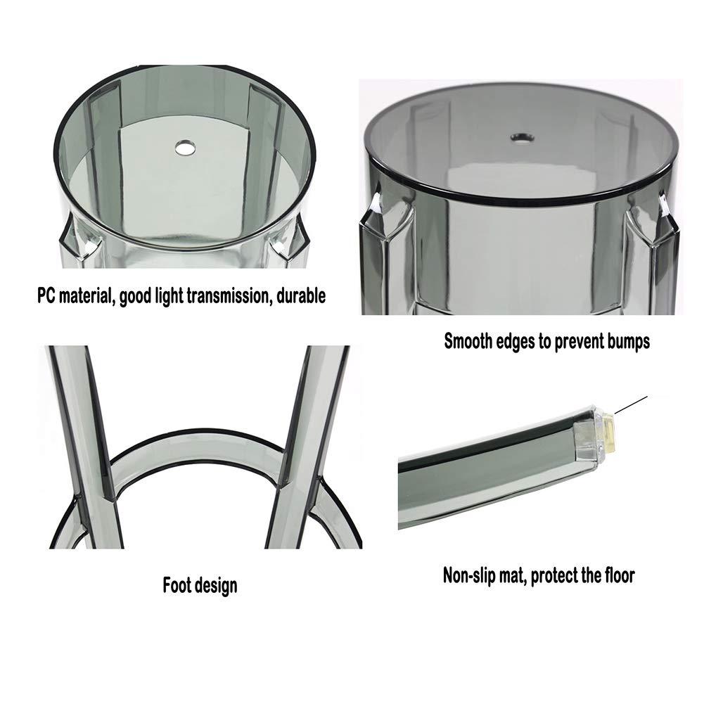 RXBFD Acrylic Transparent Bar Stool, Modern Minimalist High Stool, Plastic Dining Table Chair,for Kitchen | Breakfast | Counter | Conservatory | Caf | Pub
