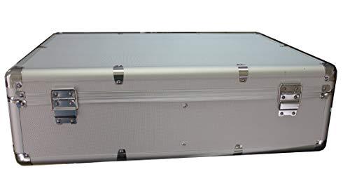 Hongwa New MegaDisc 1000 CD DVD Silver Aluminum Media Storage Case Mess-Free Holder Box with Sleeves without hanger