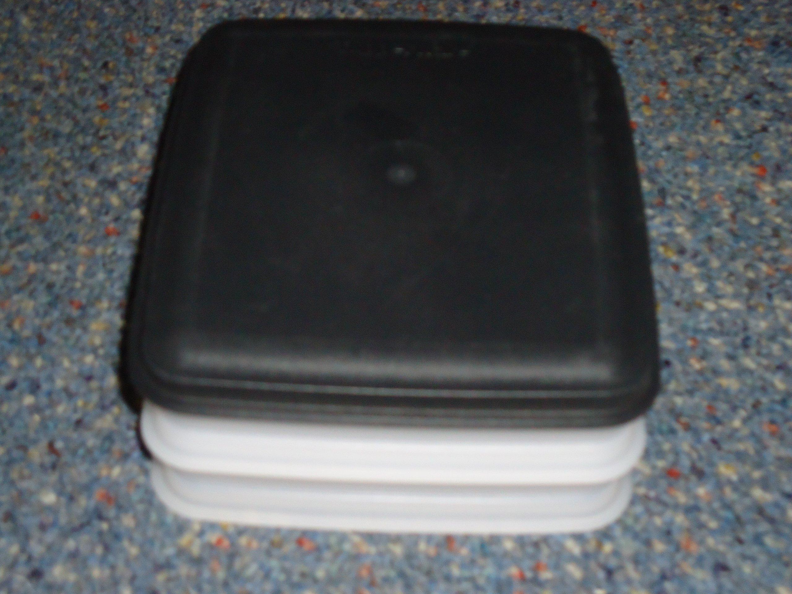 Tupperware Tupperware Vintage Hot Dog Container, Medium, Black, Flip Top