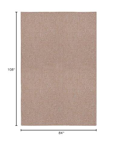 Ambiant Ambiant Saturn Collection Pet Friendly Indoor Outdoor Area Rugs Beige - 7' x 9' Rectangle, Stain & Fade Resistant, Easy Care, Pet & Kids Friendly, Made in USA, Perfect for Weddings & Everyday Use!