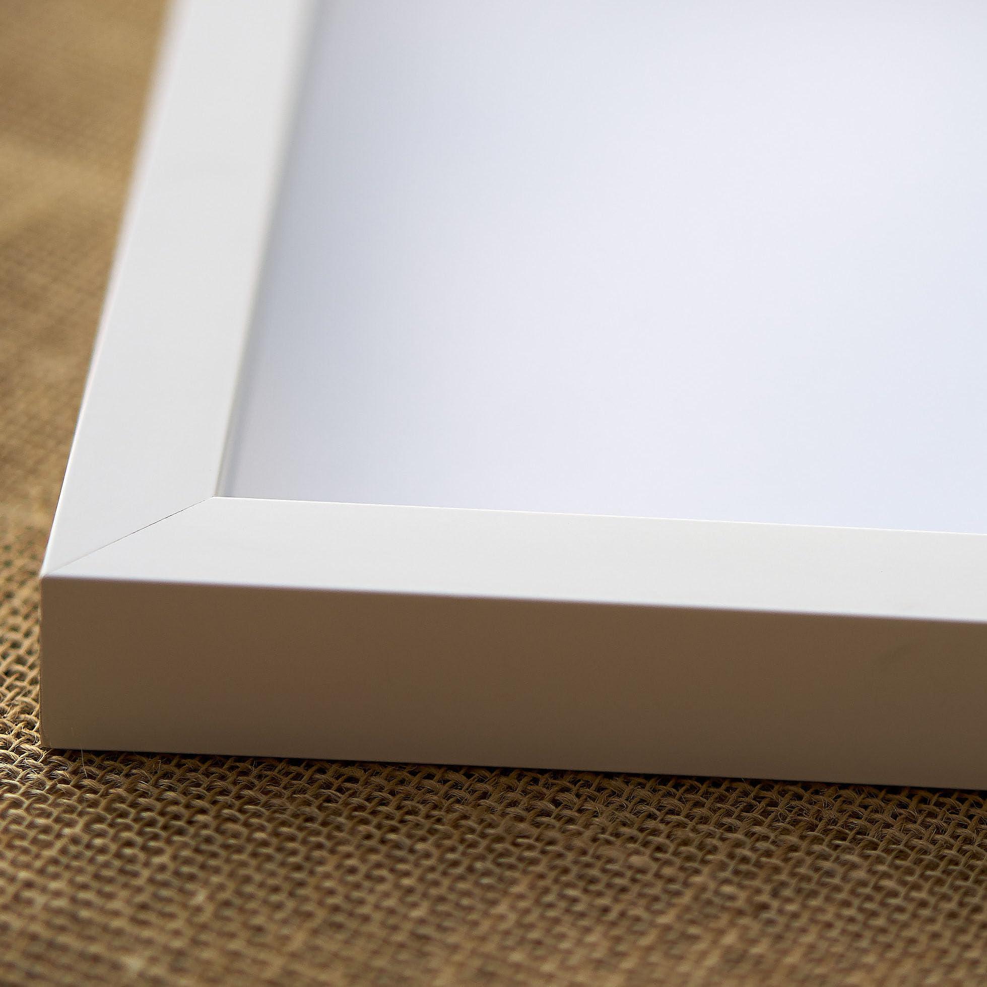 Poster Palooza 16x13 White Shadowbox Frame - Shadow Box Frame Interior Size 16x13 by 2 Inches Deep - White Frame Is Made to Display Items Up To 1.75 Inches Deep! Includes Shatter Resistant Acrylic, Backing, Hardware