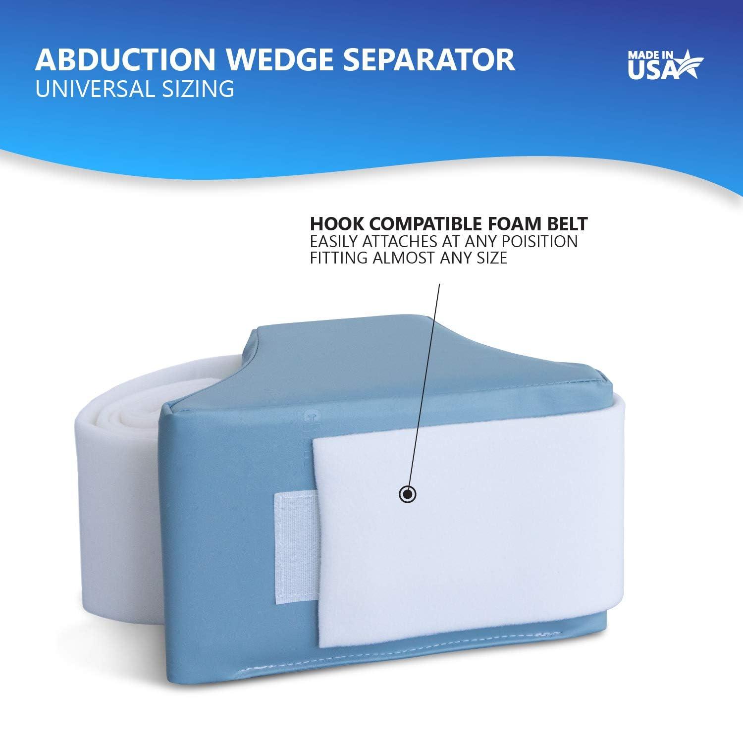 NYOrtho NYOrtho Abduction Wedge Knee Separator - Soft Hip Block Strap Separating Knees Surgery - Contoured Knee Pillow Sciatica Relief - Spine Alignment -Pain Leg - Nerve