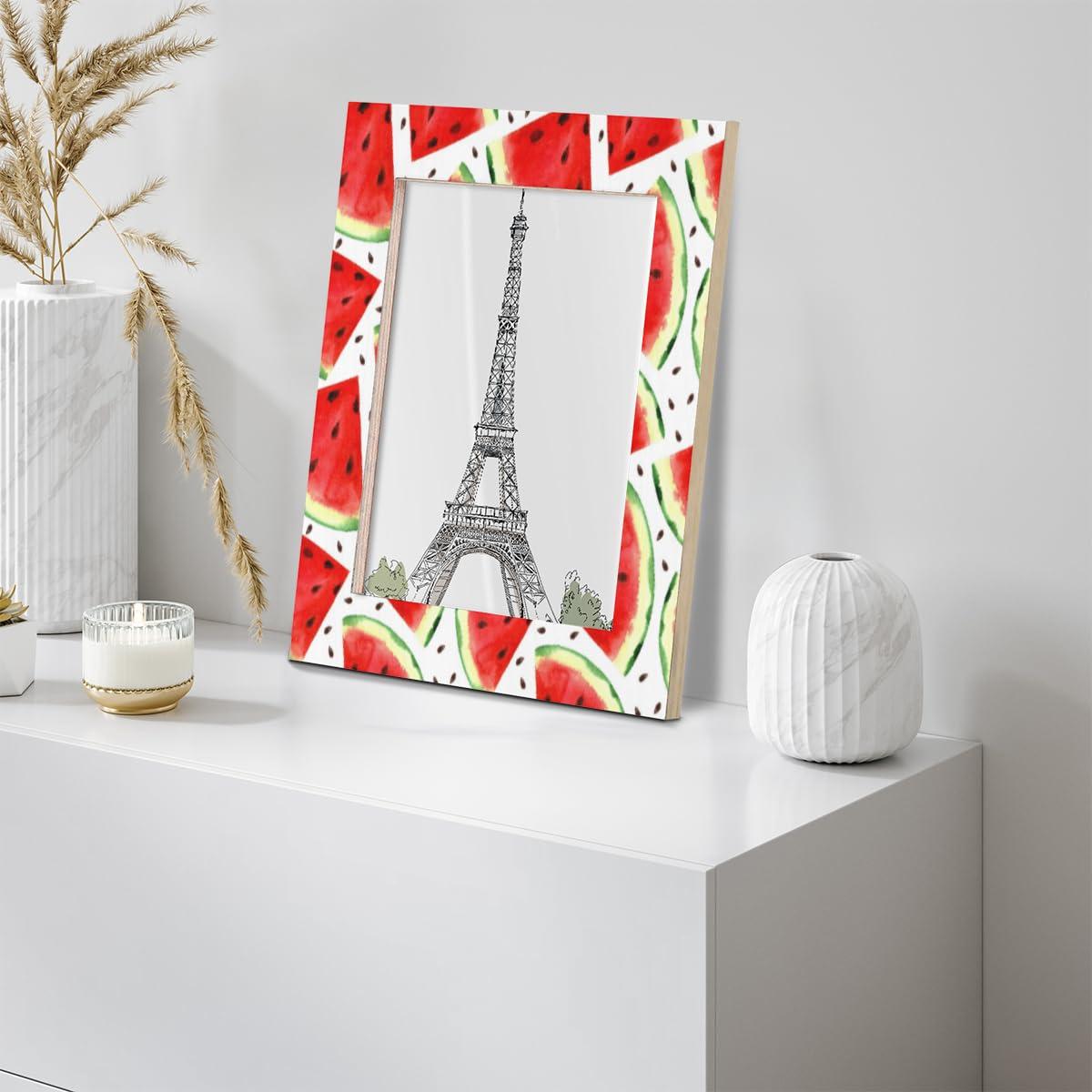 Fzsopd Fzsopd Watermelon 8x10 Picture Frame Wooden Photo Frame for Wall and Tabletop Display Home Decor Office Wedding Gift