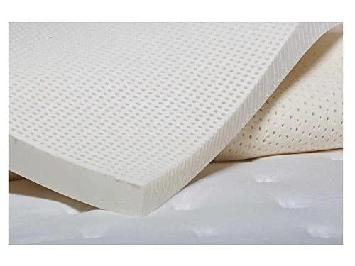 KLUFO KLUFO 100% Natural Latex Mattress Topper,1 Inch Medium Firm,Pressure Relief for Back Pain,Breathable and Comfortable,Durable and Not Easy to Collapse,Memory Foam Mattress Topper 140x200cm(55x79in)