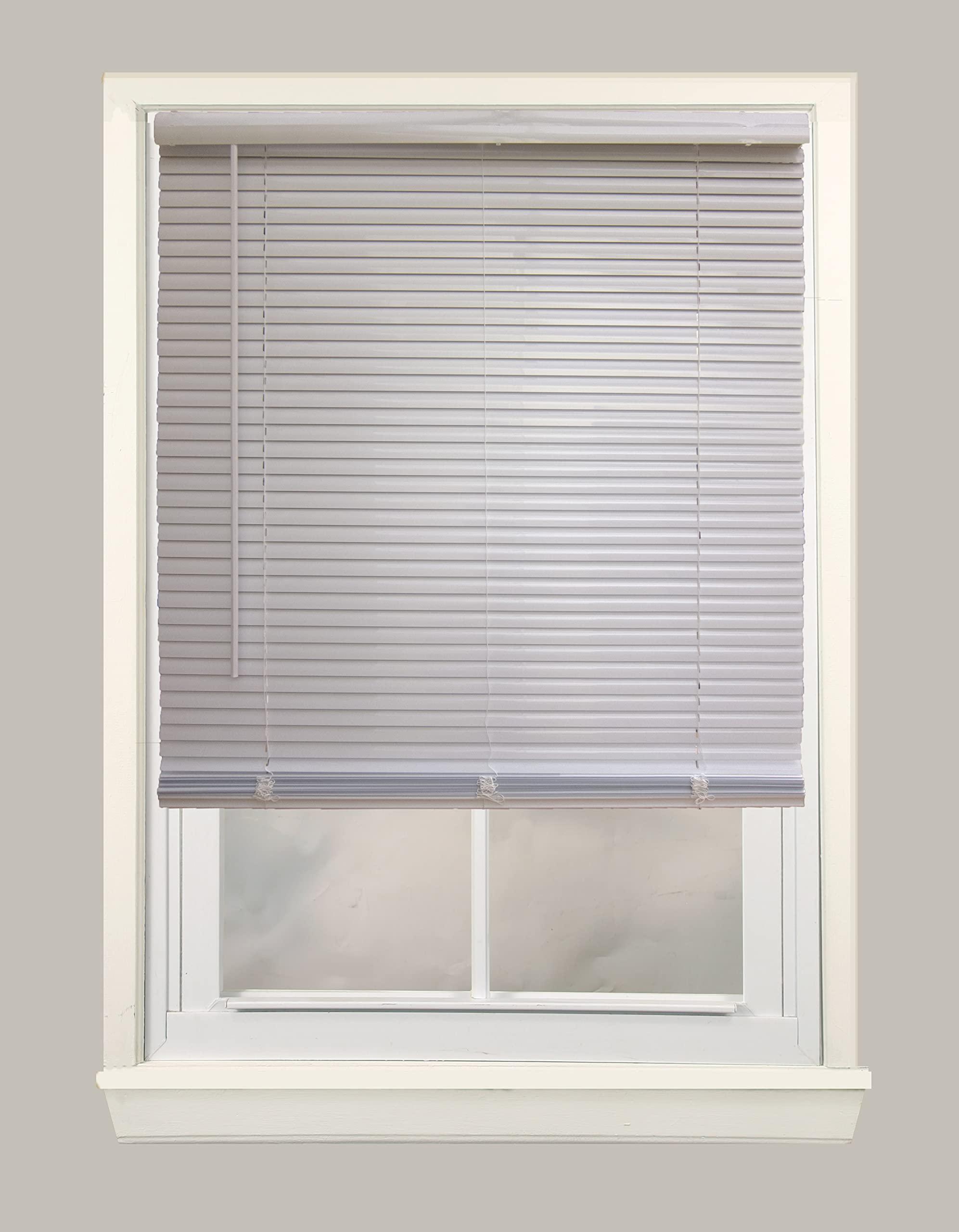 Windowsandgarden Windowsandgarden Cordless Aluminum Mini Blinds, 68W x 72H, Mocha, Custom Sizes from 18 to 72 Wide