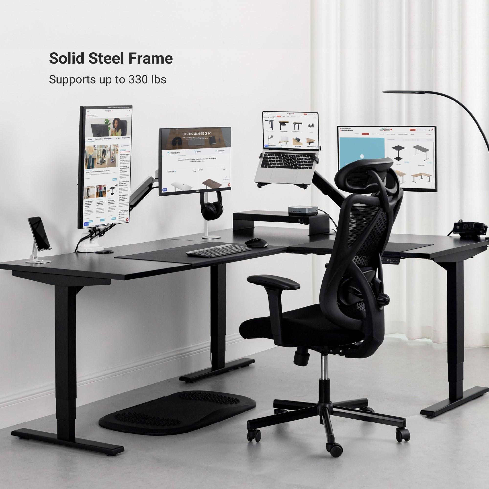Progressive Desk Standing Desk: FLT-05, DT-3030-WW, DT-4830-WW, DA-10-Black