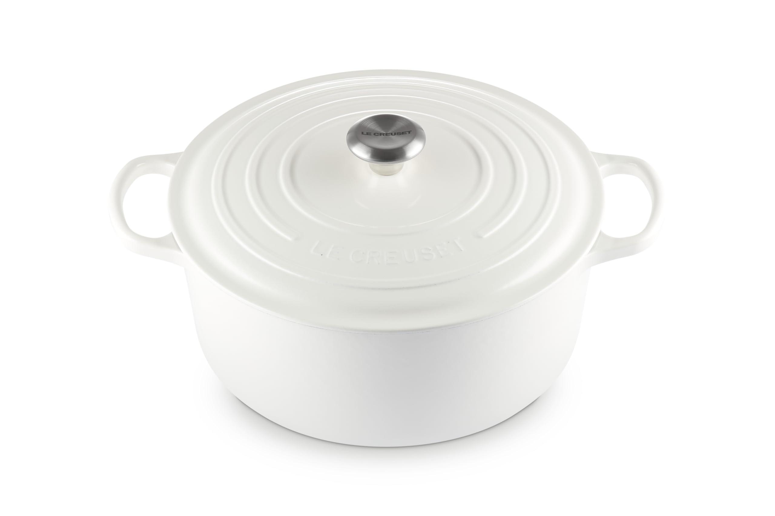 Le Creuset Le Creuset Enameled Cast Iron Signature Round Dutch Oven, 9 qt., White
