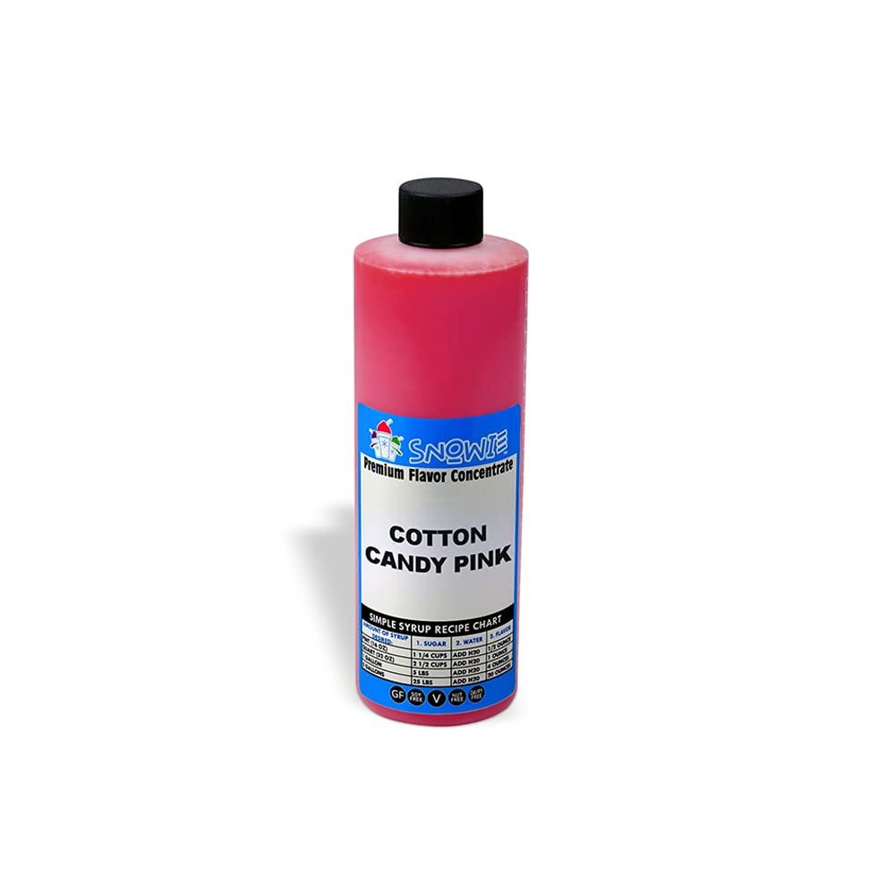 SNOWIE Snowie Shaved Ice Snow Cone Flavor Concentrate- Pint - Pink Cotton Candy