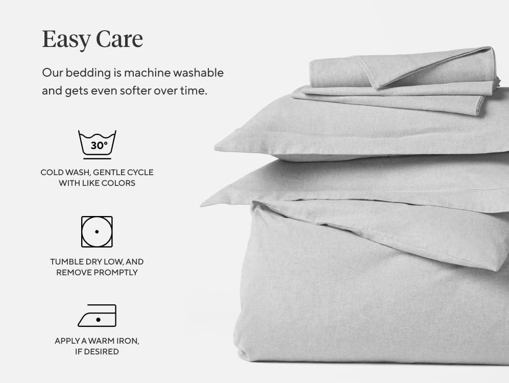 Coyuchi Coyuchi Organic Crinkled Percale Sheet Set, Undyed (Full)