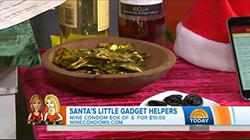 WINE CONDOM The Original Wine Condoms | Wine & Beverage Bottle Stopper | Air-Tight Grip | Prolong Beverage Freshness | FUNctional Novelty Gift | Food Grade 100% Rubber Latex | Tuxedo Black | Set of 6