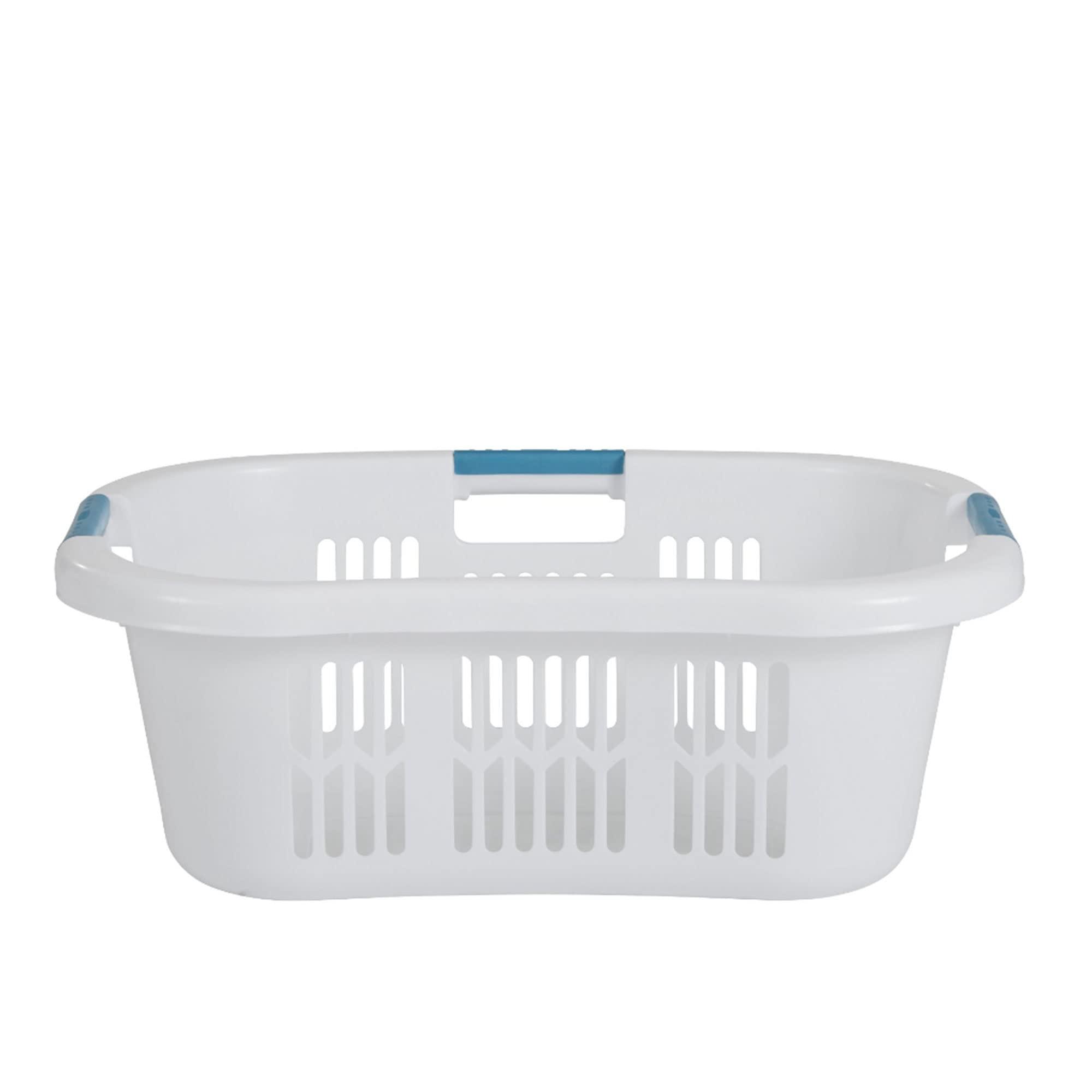 Rubbermaid Rubbermaid Laundry Basket, XL Hip-Hugger Basket, 2.1-Bushel, White, Laundry, Storage/Bathroom/Bedroom/Home Closet