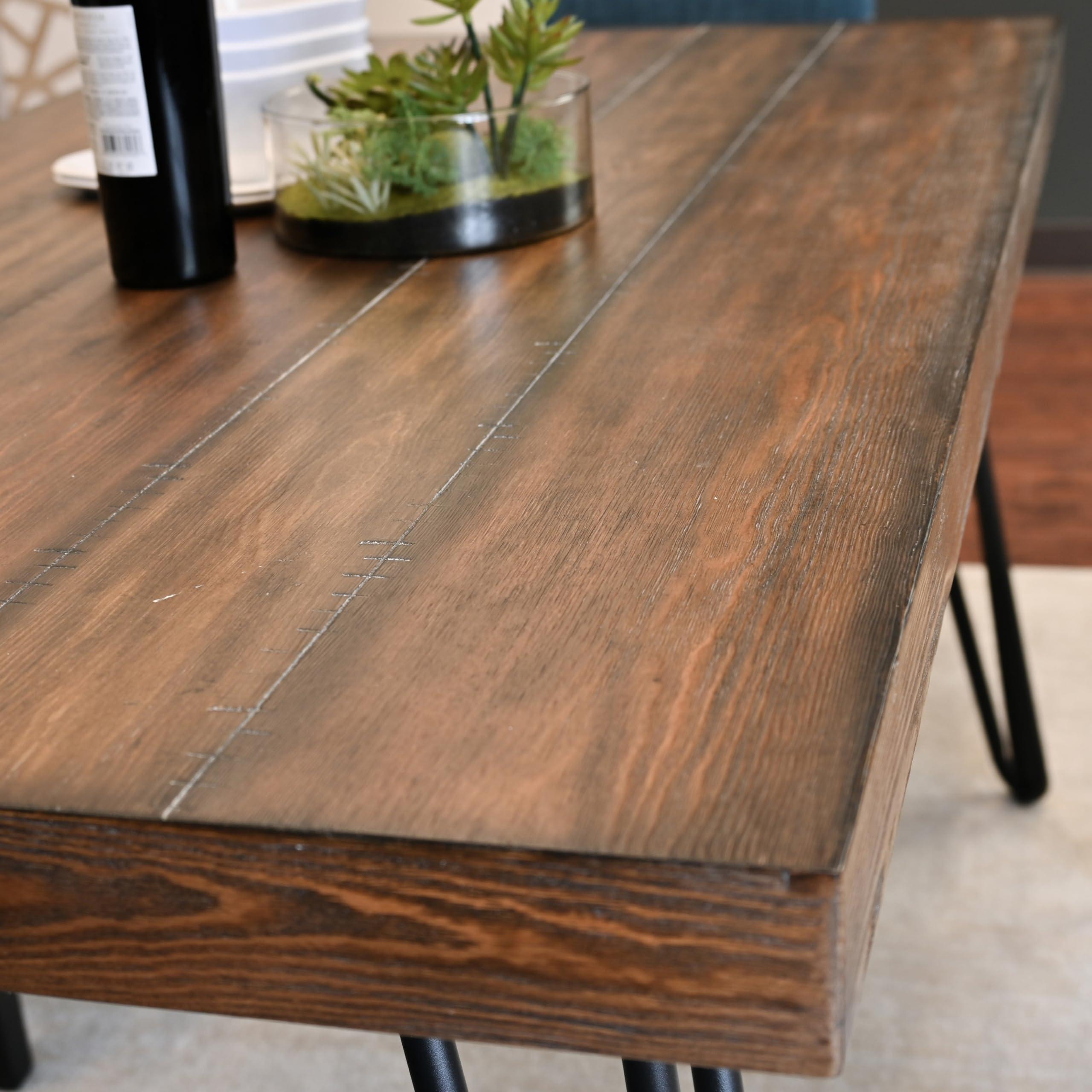 Roundhill Furniture Roundhill Furniture Amisos 5-Piece Dining Set, Hairpin Dining Table with 4 Chairs Blue