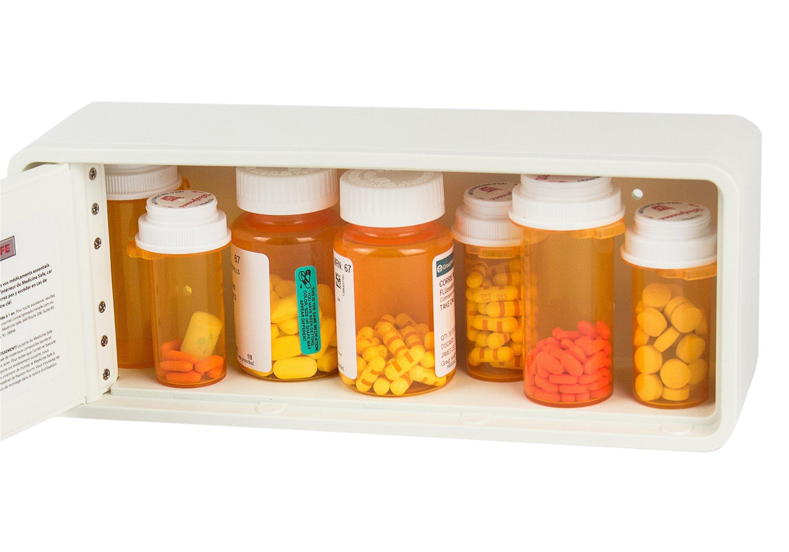 MEDICINE RX SAFE MEDICINE RX SAFE Medicine Safe-Standard Key, White 38 Inch