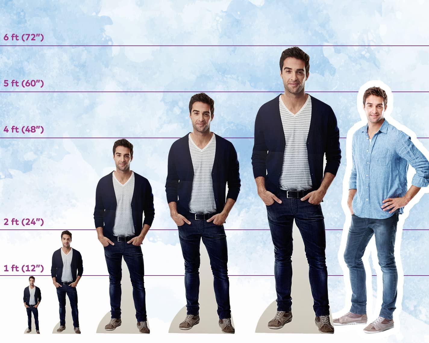 All Personalization All Personalization Custom Life Size Coroplast Cutout - Personalized High Resolution Stand Up Custom Cutout Upload Your Own Photo - Perfect for Wedding and Birthday (Coroplast, 49-Inch to 72-Inch)