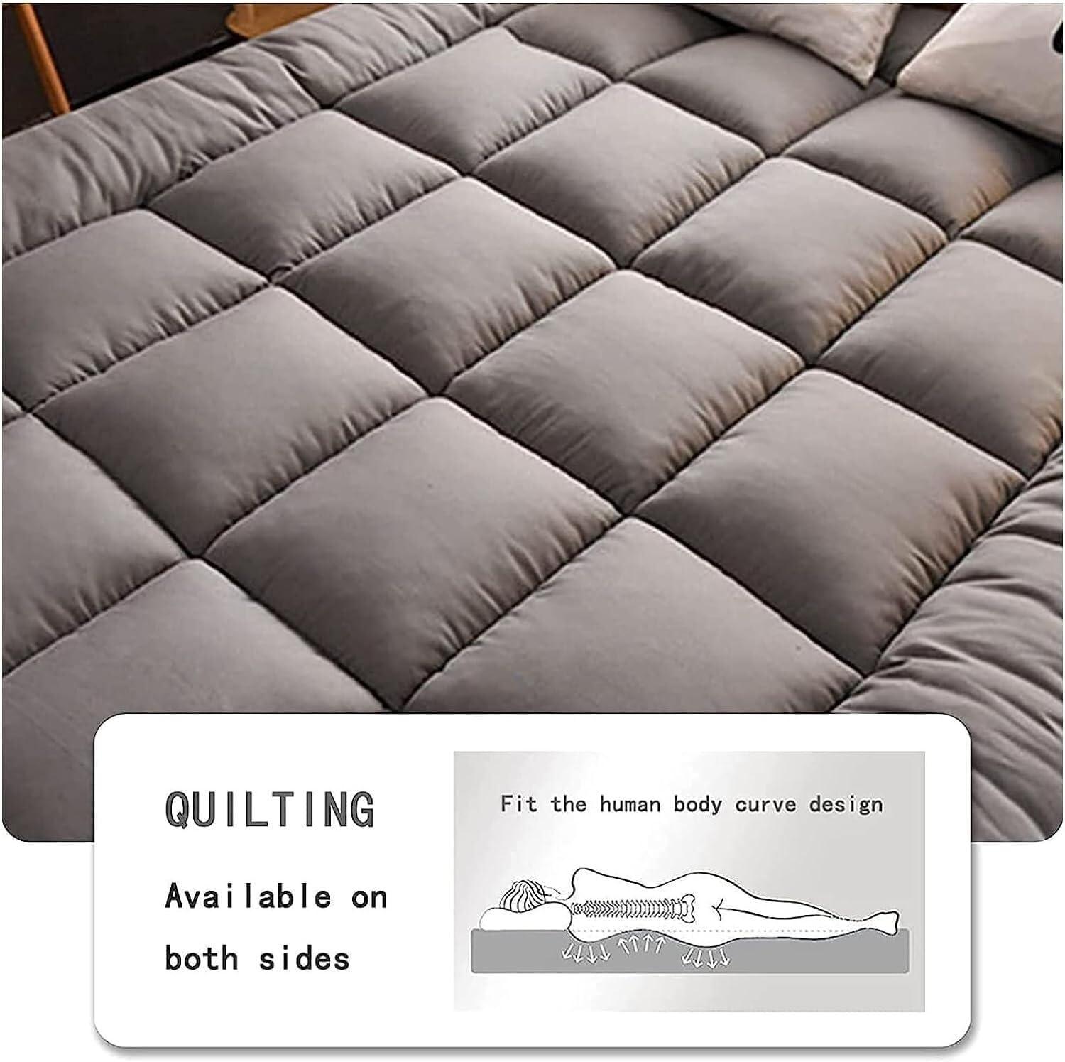 SHYMMD Upgrade Extra Thick Japanese Floor Mattress Futon Mattress,Roll Up Tatami Mat,Ultra Soft Fluffy Foldable Bed Mattress,Thick Sleeping Pad Floor Bed,Portable Guest Mattress