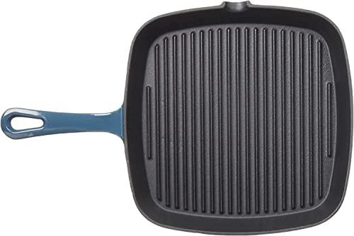 Cuisinart Cuisinart , 9.25" Square Grill Pan, Enameled Provencial Blue