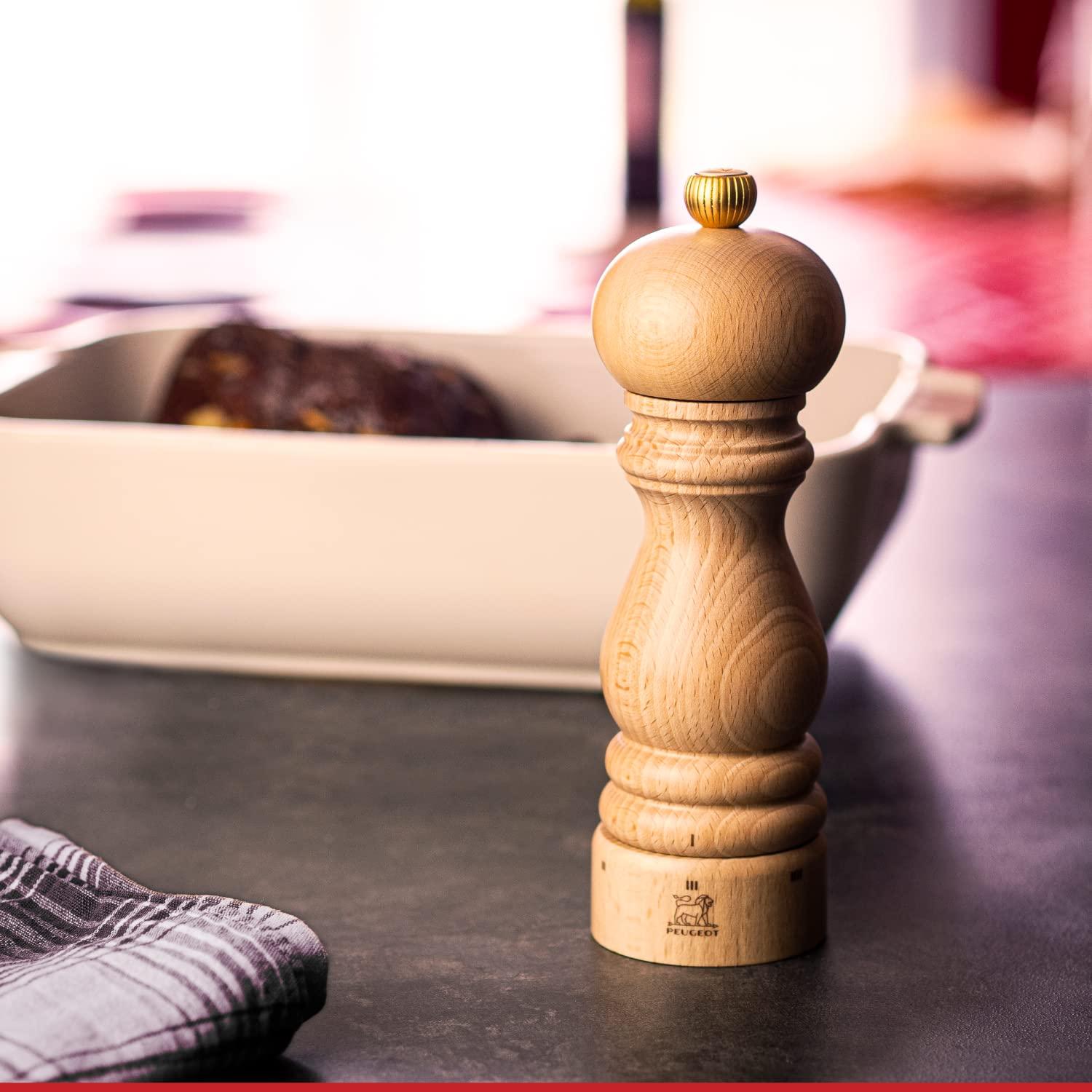 Peugeot Peugeot - Paris uSelect Salt and Pepper Mill Set - Adjustable Grinders - Beechwood, Natural, 7in, (2/23386)