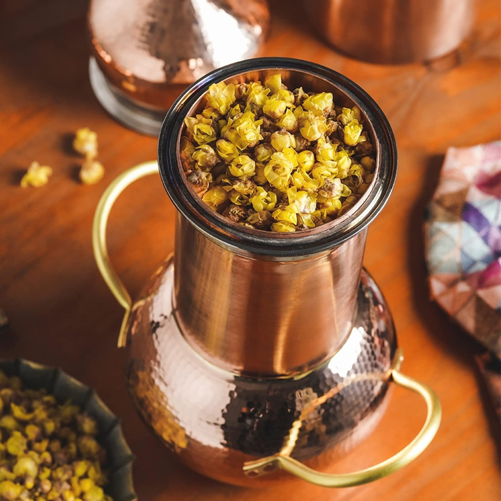 sdneNest sdneNest Copper Moonshine Still, Home Brewing Still for Alcohol, 2L, 3L Copper Stills for Distilling Moonshine Whiskey - Home Brewing DIY Kit (3L)