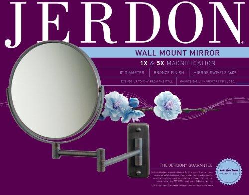 Jerdon Jerdon 5X Magnifying Wall Mount Swivel Mirror