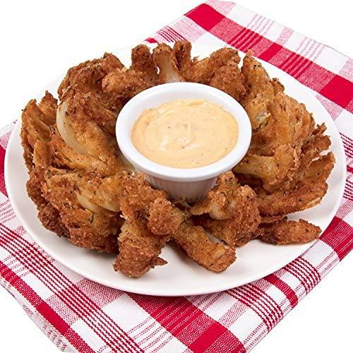 COOK'S CHOICE COOK\'S CHOICE Onion Blossom Maker w The Original Better Breader Bowl - All-in-one Set Includes Blooming Onion Slicer & Mess Free Batter Breading Station - Great for Big Game Party Prep & Appetizers