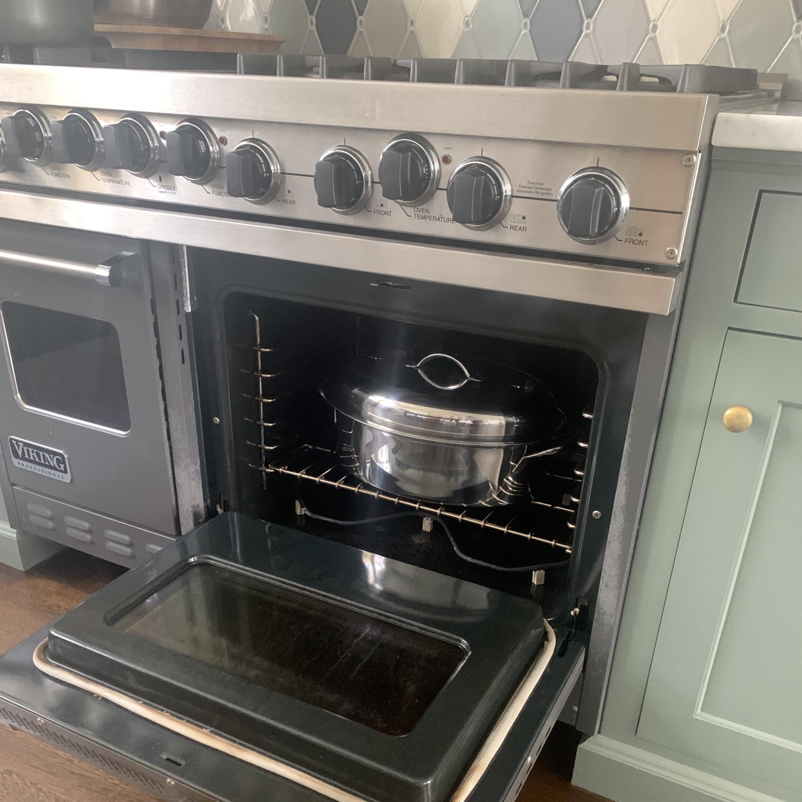 Fox Run Fox Run Oval Roaster Set, Stainless Steel, 10-Quart