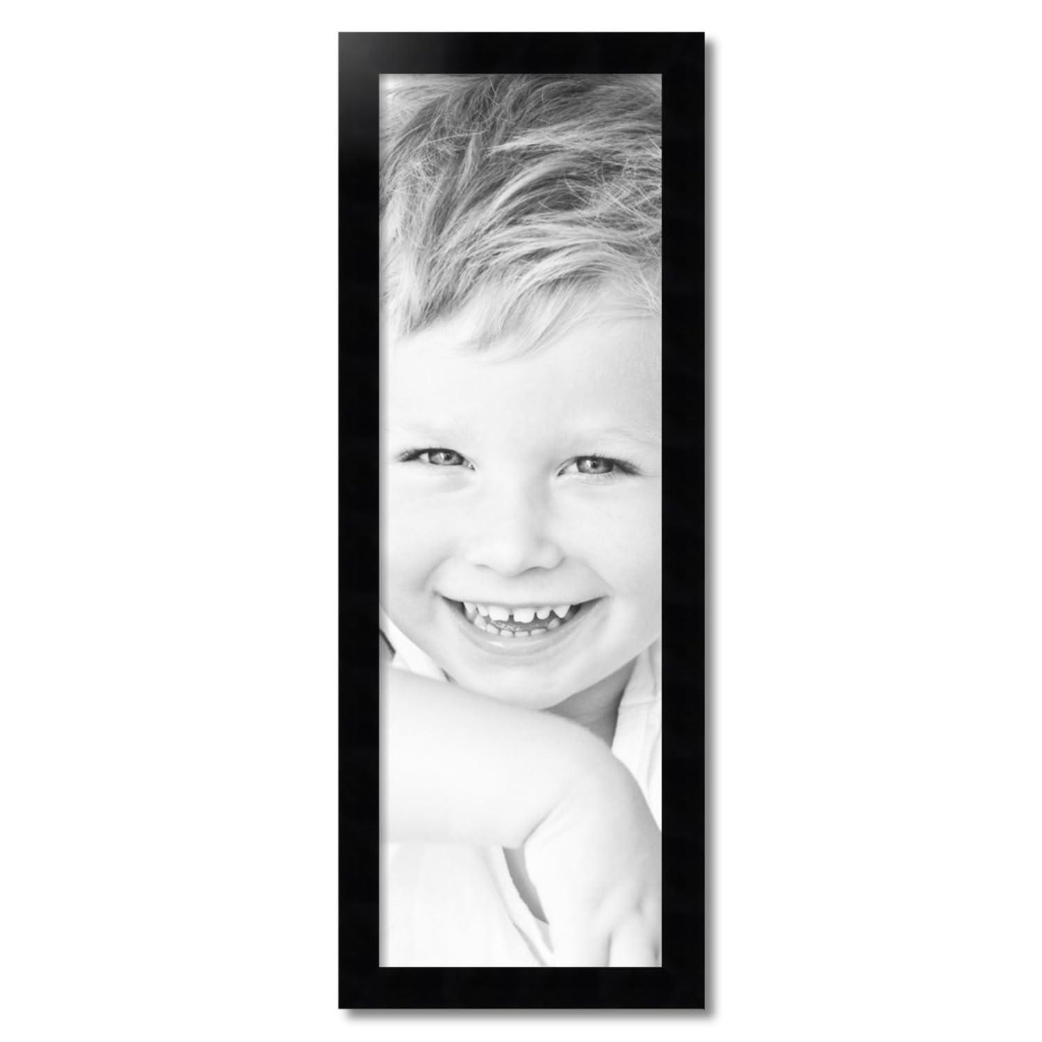 ArtToFrames ArtToFrames 13x40 Inch Black Picture Frame, This 1.88 Inch Custom Wood Poster Frame is Black, Great for Your Art or Photos - Comes with Economy Acrylic