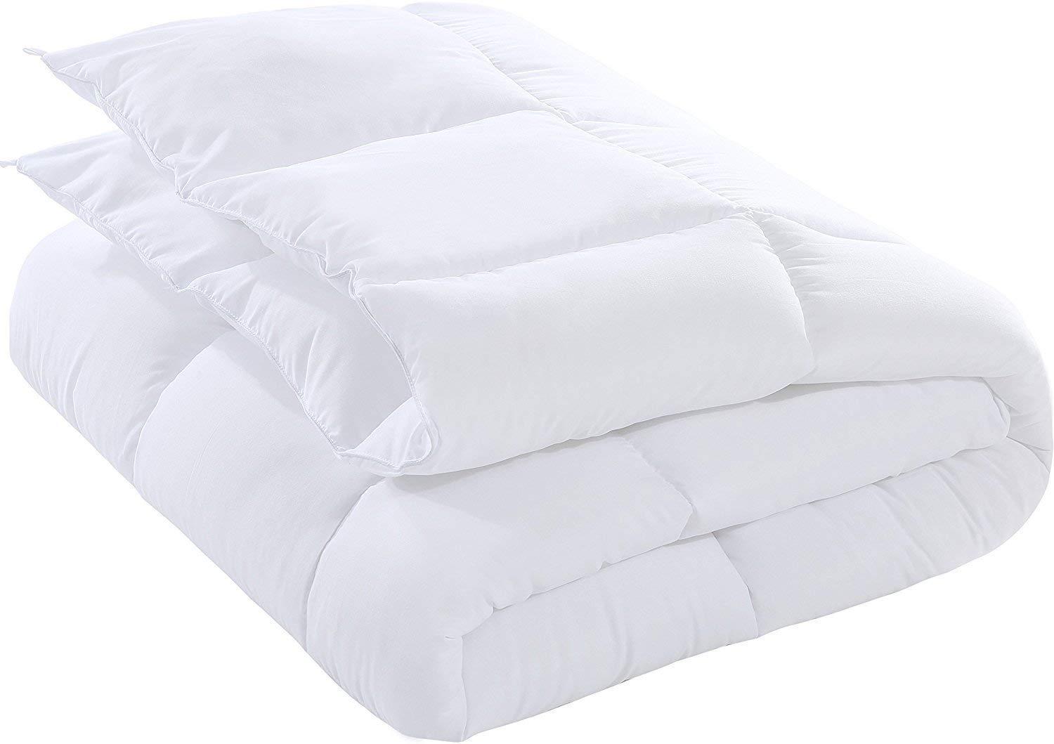 RU BEDDING RU BEDDING Down Alternative Comforter, All Season Comforter - Fiberfill Duvet Insert - Box Stitched, Size-Queen (90\"X102\") Colour Aqua Blue