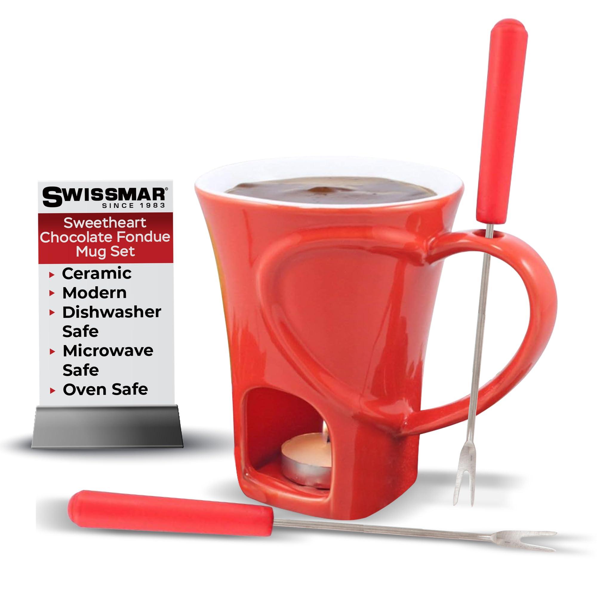 Swissmar Swissmar F12066 4-Piece Sweetheart Chocolate Fondue Mug Set