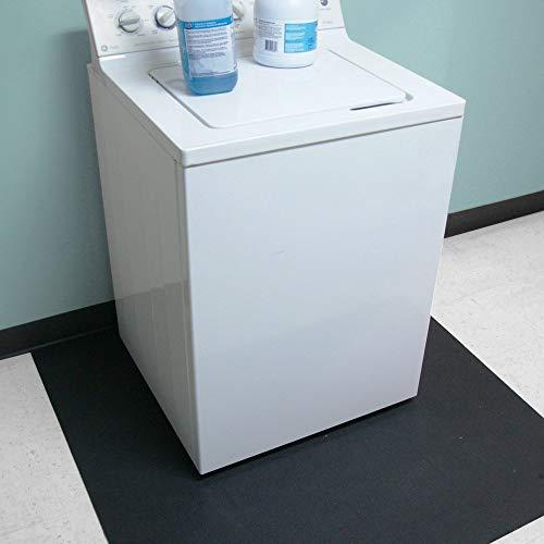 Rubber-Cal Rubber-Cal Anti-Vibration Washing Machine Mat - 3/8" x 4ft Wide x 5ft Long - Black Rubber Floor Protector
