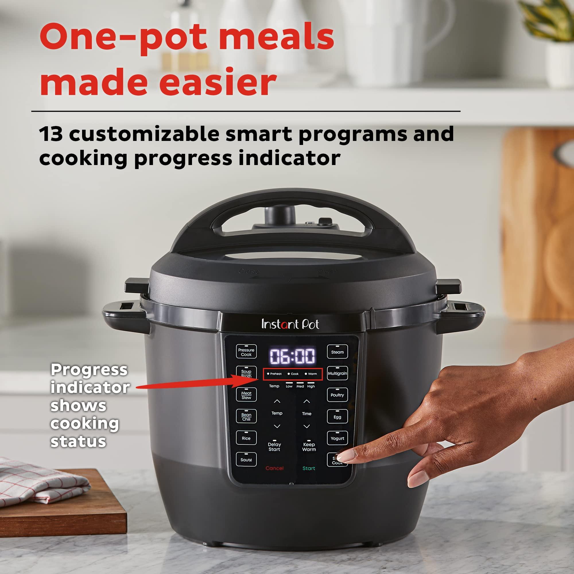 Instant Pot Instant Pot RIO, 7-in-1 Electric Multi-Cooker, PressureCooker, SlowCooker, RiceCooker, Steamer, Saut, Yogurt Maker, & Warmer, Includes App With Over 800 Recipes, 6 Quart